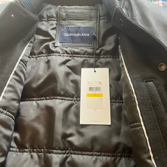 Men’s Calvin Klein Jeans Varsity Bomber Jacket - Picture 5 of 7